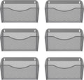EasyPAG 6 Single Pocket Wall File Organizer, Mesh Hanging File Folder Organizer by EasyPAG
