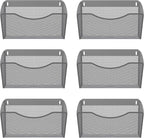 EasyPAG 6 Single Pocket Wall File Organizer, Mesh Hanging File Folder Organizer by EasyPAG
