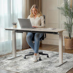 Office Chair Mat for Hardwood Tile Floor, Abstract 48"X 60" Desk Mats for - Image 2