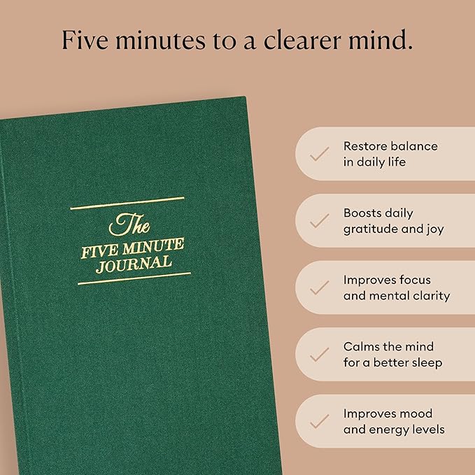 Intelligent Change The Five Minute Journal, Original Daily Gratitude 2025 - Image 2