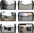 EasyPAG 6 Single Pocket Wall File Organizer, Mesh Hanging File Folder Organizer - Image 2