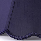 GOSO Medium Blue Scalloped Lamp Shade Set of 2, Replacement Braids - Image 3