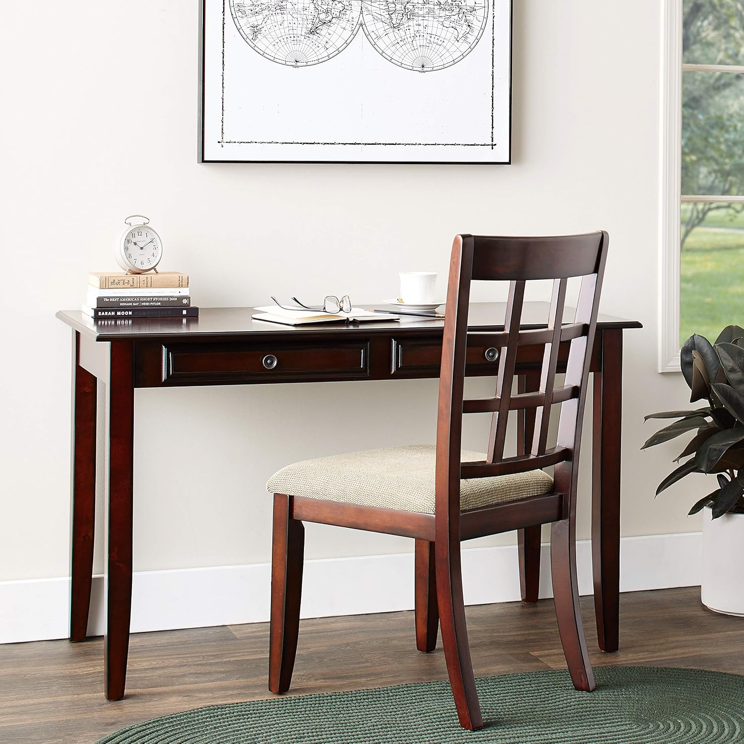 Coaster Furniture 2pc Desk Set Brown 800778