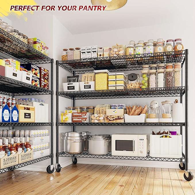 REIBII 75.6" H Storage Shelves Metal Shelving Unit - Image 8
