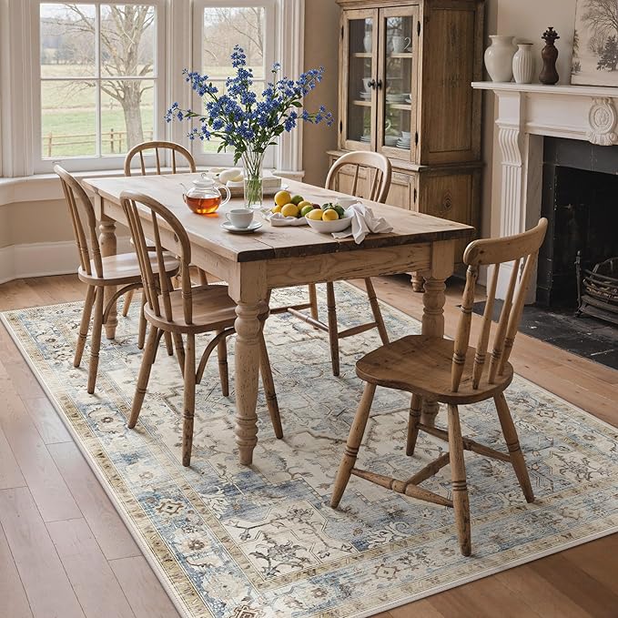 GENIMO 8x10 Area Rugs for Living Room, Machine Washable Rug, Non Slip Indoor - Image 3