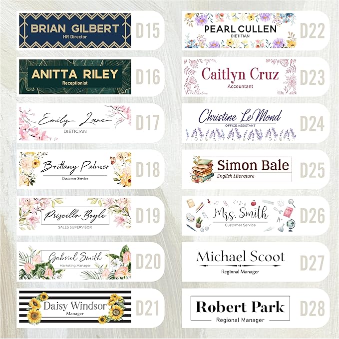 Personalized Acrylic Door Name Plate - Image 3