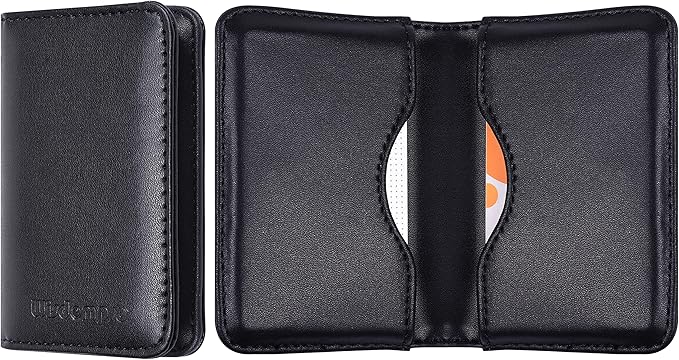 Wisdompro Business Card Holder, 2-Sided PU Leather Folio Name Card Holder by Wisdompro
