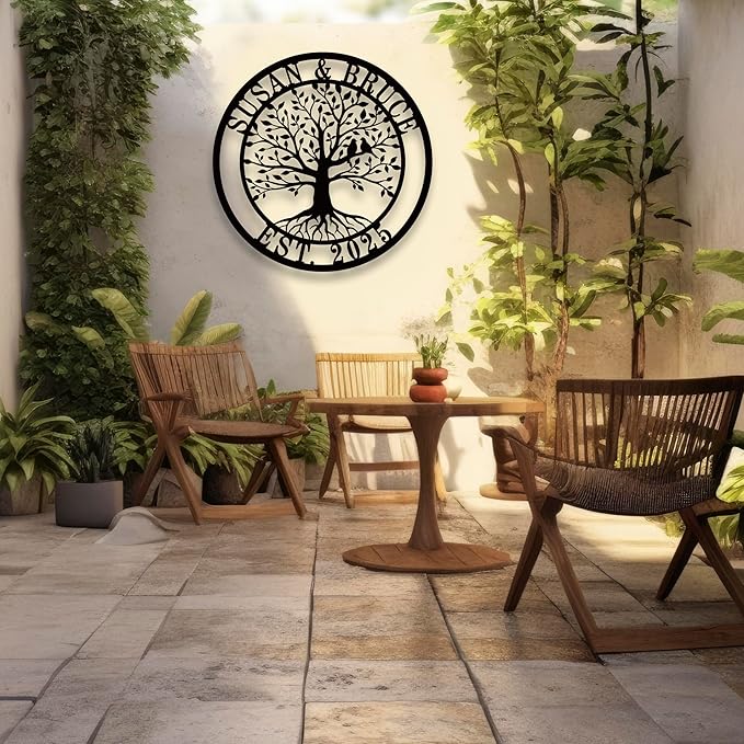 Personalized Tree of Life Metal Sign, Custom Metal Signs, Tree of Life - Image 2