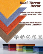 Felt Bulletin Board Wall Tiles, Cork Board Alternative - Image 4