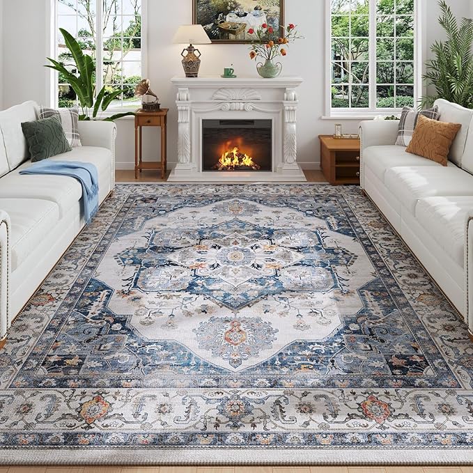Rugcomf Vintage Medallion Living Room Rug 5'x7' - Image 2