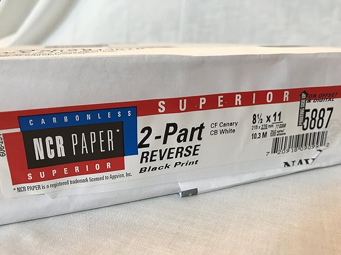 250 Sets, NCR Paper, Collated 2 Part, Letter Size Carbonless Paper Appleton - Image 9
