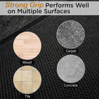 Chair Mat for Carpet, Multi-Surface Grip, Dark Gray, 48" x 36" | Curl & Crack Resistant Floor Protector for Office Desk Chair & Gaming Chair, Silent Rolling | 2-3X Thicker at 0.25"