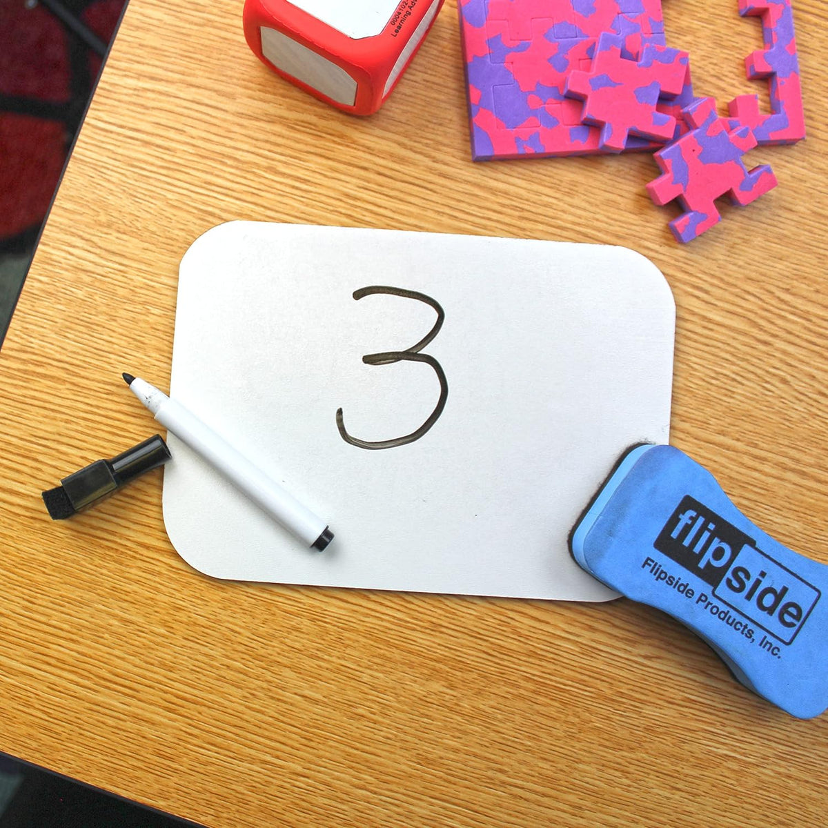 Flipside Products 5" x 7" (1/8") Two‑Sided Dry Erase Whiteboar...