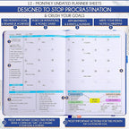 Life Planner - Undated Weekly & Monthly Planner, 12-Month Journey to Increase - Image 4