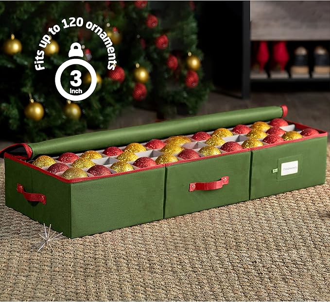 ZOBER Underbed Christmas Ornament Storage Box - Image 2