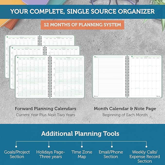 Planner Pad Spiral Bound January-December 2026/ Calendar Year 8 1/2" x 11" - Image 4