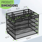 Docnest 5 Tier Mesh Desk Organizer- Letter Tray - Image 3