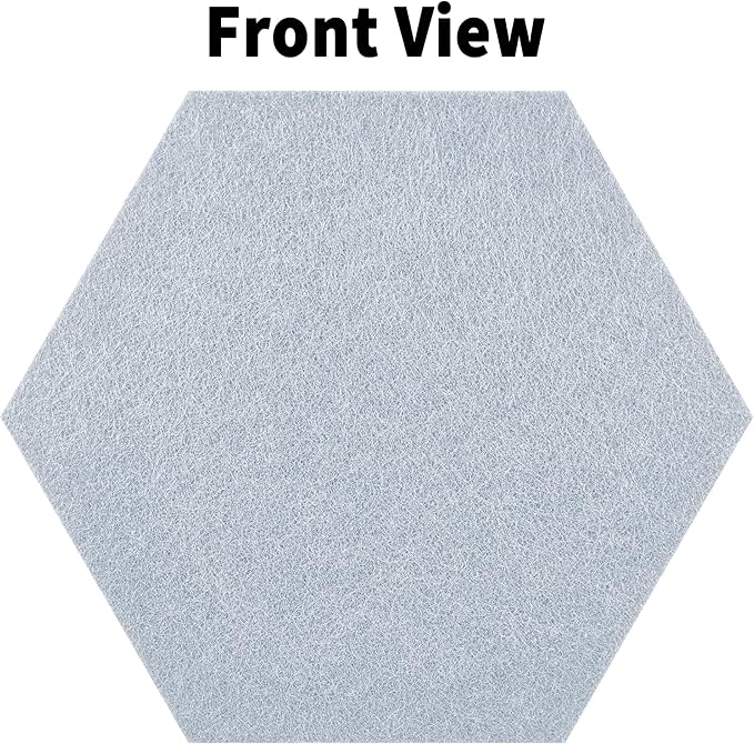 12'' Medium Hexagon Cork-Bulletin Board Tiles Adhesive 10PCS 12x10 inch - Image 2