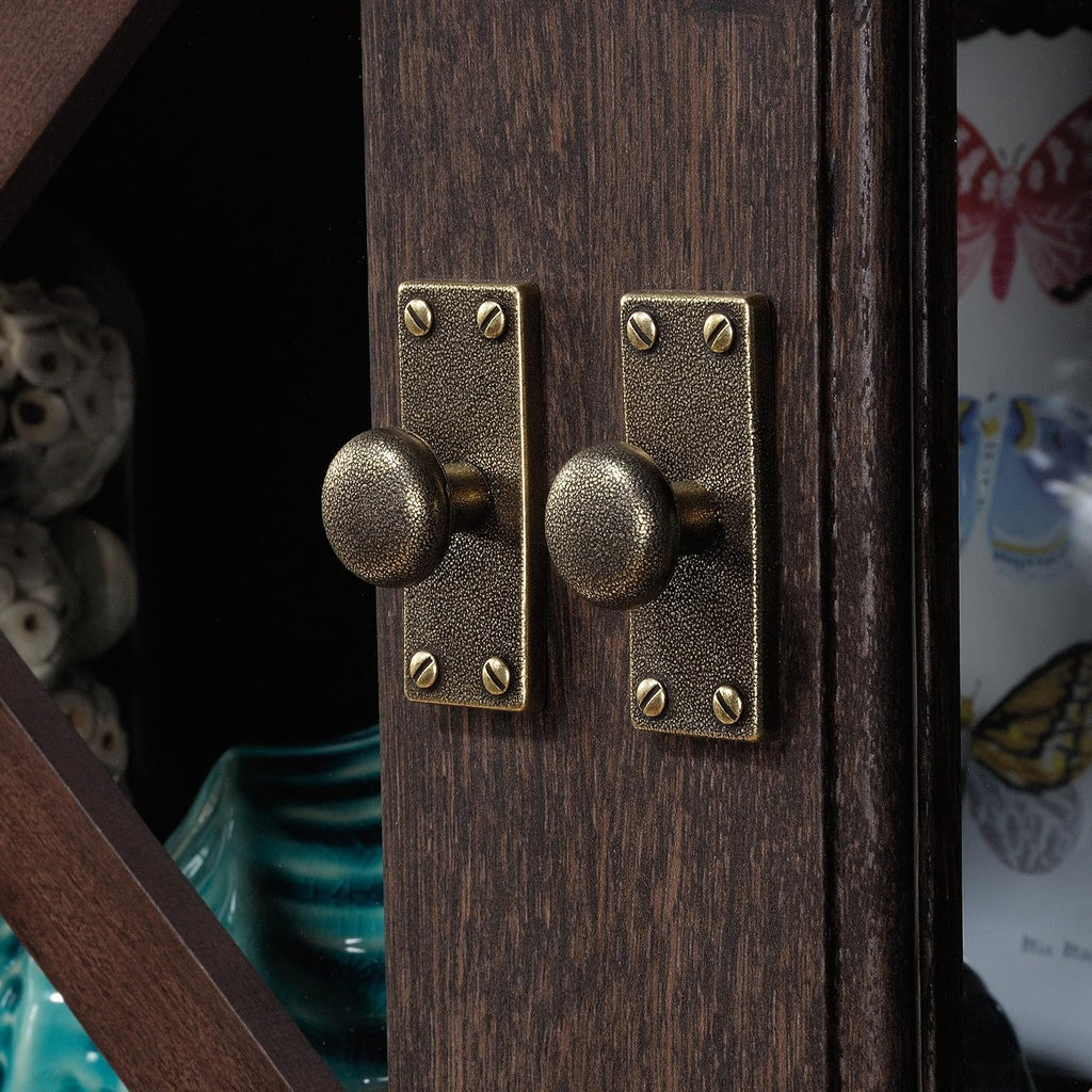 Sauder Costa Large Hutch, Coffee Oak finish