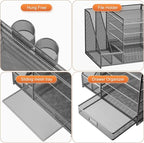 Marbrasse 5-Tier Paper Letter Tray Organizer - Image 4