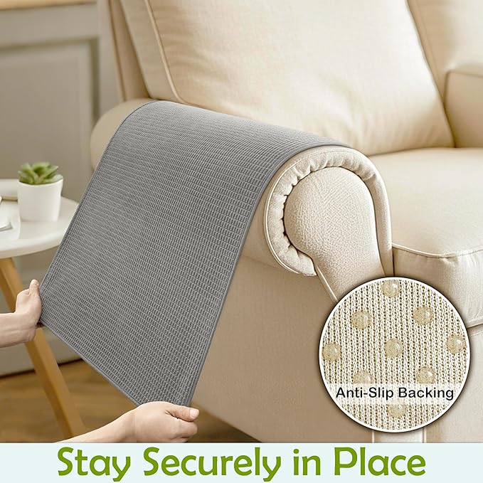 Couch Arm Covers, Sofa Arm Covers, Waterproof Armrest Covers - Image 5