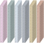 ForraFun 120 Pcs 12 Inch Plastic Ruler Bulk Colorful Transparent Ruler by Unknown