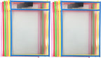 Clipco Dry Erase Pocket Sleeves Assorted Colors (12-Pack)