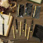 Feifeiya 100 Set 60th Birthday Favors with Black Gold Pens Cards | Birthday Souvenirs for Guests, Black and Gold Pens with Paper Thank You Cards for Men, Women and Wedding Anniversary Party