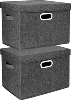 TYEERS Large Storage Bins with Lids, Collapsible, Fabric Storage Boxes by StorageOrganization