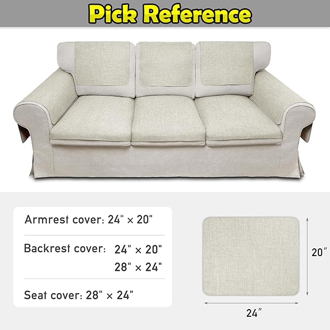 Couch Arm Covers, Waterproof Armrest Cover - Image 6