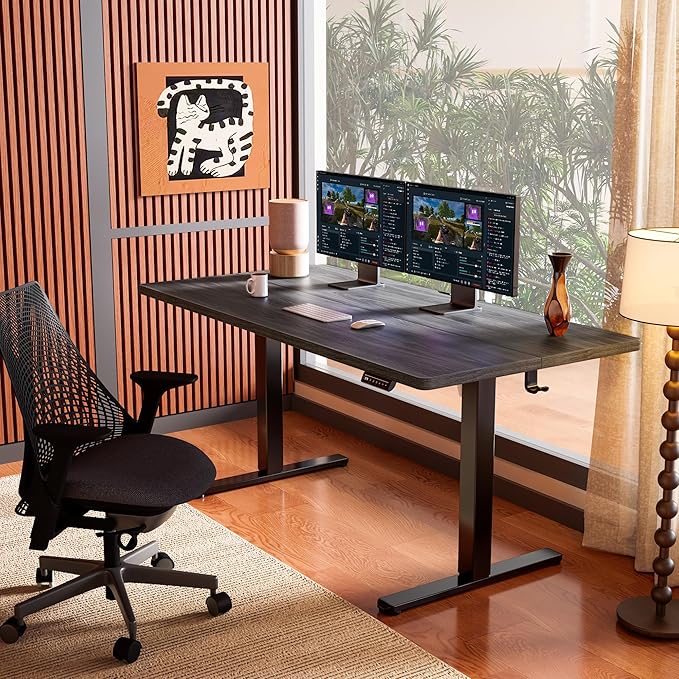ErGear Height Adjustable Electric Standing Desk, 55 x 28 Inches Sit Stand up - Image 2