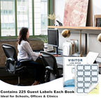 2 Pack of Visitor Badges Log - Image 6