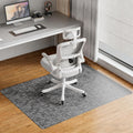 Delamu Office Chair Mat for Hardwood Floor, Non-Slip PVC Woven Computer Desk Chair Mat, 45"×53" Heavy Duty Hard Floor Protector for Rolling Chairs, Black & White, Not for Carpet