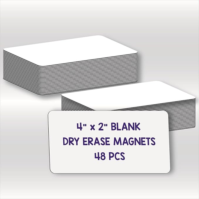 Dry Erase Magnets, Blank Magnetic Dry Erase Labels, Erasable Magnets by IMAGAME