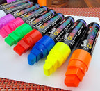 ArtShip Design 9 Jumbo Chalk Markers 15mm 3-in-1 Square Tip Liquid Chalk Pens - Image 3