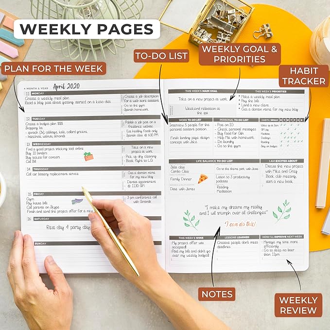 Clever Fox Planner PRO – Weekly & Monthly Life Planner to Increase Productivity - Image 3