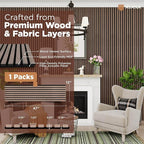 Avana Acoustic Wood Wall Panels – 47.2 X 12.6 Inch Walnut Acoustic Panels 1 PC - Image 4