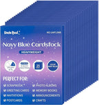 25 Sheets Navy Blue Cardstock by UnclePaul
