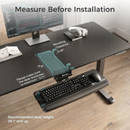 EUREKA ERGONOMIC Keyboard Tray Height Adjustable, Swivel Tilt Computer Keyboard - Image 3