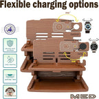 MED Wood Phone Docking Station – Nightstand Desk Organizer - Image 8
