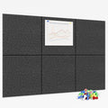 Neatsure Large Cork Board for Wall, 6 Panels Felt Tiles Tack Push Pin Board for by Neatsure