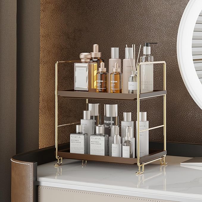 FSyueyun 2-Tier Bathroom Countertop Organizer, Bathroom Organizers and Storage - Image 5