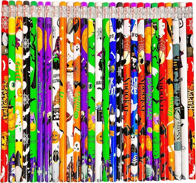 Jsehchya 72PCS Corlorful Halloween Wooden cased Pencils by Jsehchya