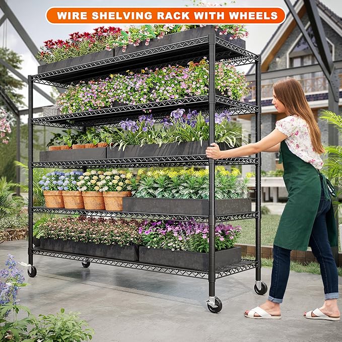 REIBII 85.7" H Storage Shelves 2998LBS Metal Shelving Unit - Image 4