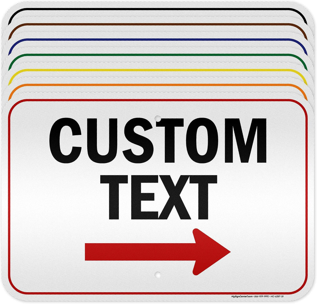 Custom Arrow Directional Sign by My Sign Center