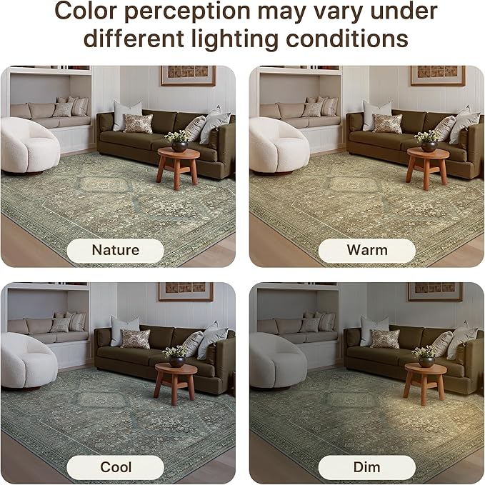GENIMO Runner Rug 2x6 Non Slip Machine Washable Hallway Runner Rug, Low Pile - Image 7