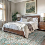 GENIMO 7'6''x9'6'' Area Rugs for Living Room, Machine Washable Non Slip Vintage - Image 3