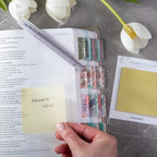 DiverseBee 50 Sheets Pastel Transparent Sticky Notes, 3x3” Clear Sticky Tabs - Image 3