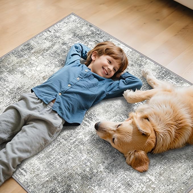 Office Chair Mat for Hardwood Tile Floor, Abstract 48"X 60" Desk Mats for - Image 7