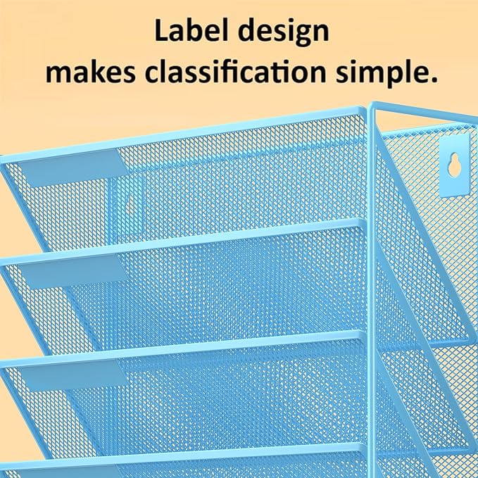 Kuntine.B 6-Tier Wall File Organizer Hanging File Organizer Cubicle Organizer - Image 5